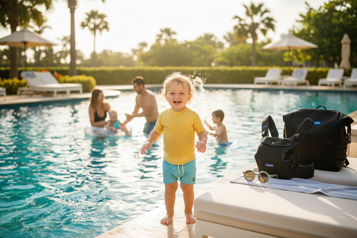 Can you use the Aquaroo Baby Carrier, Aquaroo Diaper Bag, and Aquaroo Kids sunglasses from AquarooBabyCarrier.com for the product images?